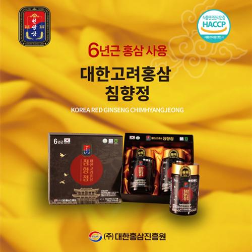 [천왕삼] 대한고려홍삼 침향정(2p) 240g x 2병(쇼핑백포함)