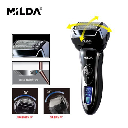 밀다 S1 4중날 전기 면도기 MDSV-S1