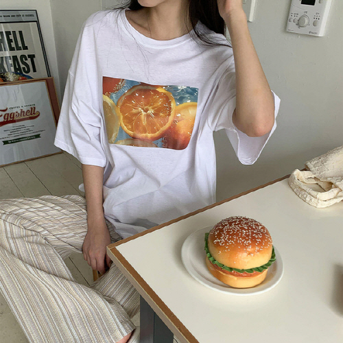 히피링 후르츠 박시 반팔 티셔츠
