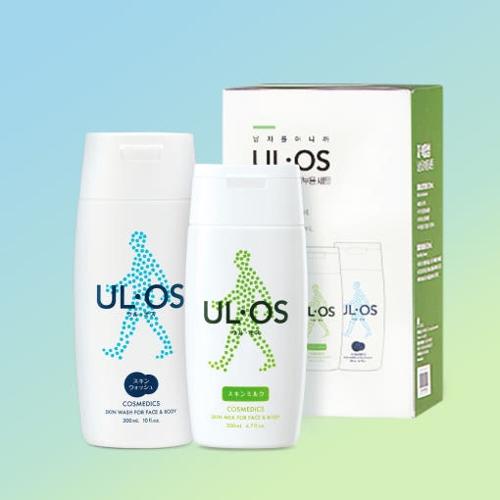 [우르오스] 히어로 2종세트 지복합성용 (워시+로션) 스킨로션 200ml + 스킨워시 300ml (고급선물박스)+쇼핑백