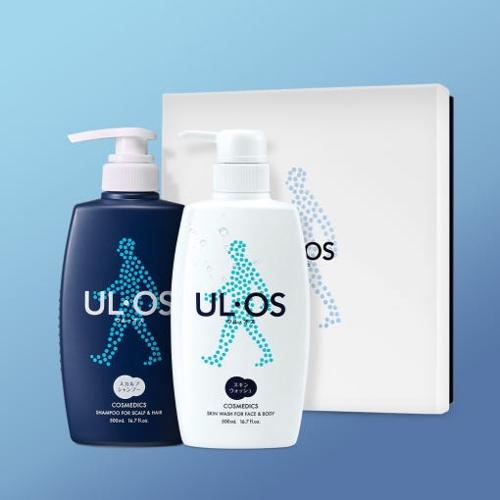 [우르오스] 클렌징 2종세트 (샴푸+워시) 스칼프 샴푸 500ml + 스킨워시 500ml (고급선물박스)
