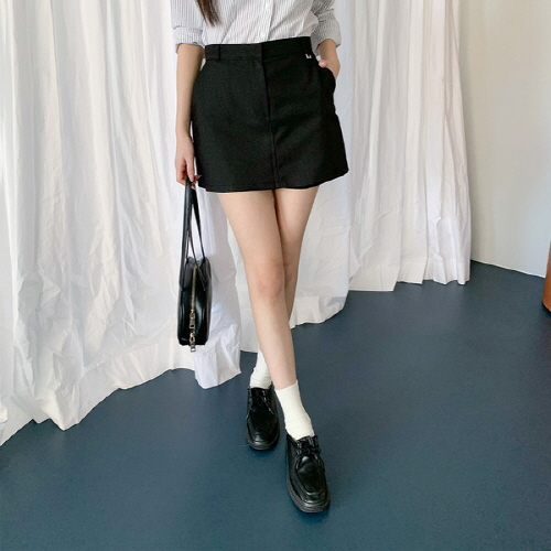 앤티원 헤링본 링 포인트 치마바지