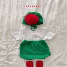 베베카네이션세트(블루머+보넷세트)