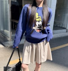 (디즈니정품)레브로 오버핏 구피 컬러 니트