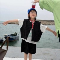 스윙단가라조끼팬츠상하세트