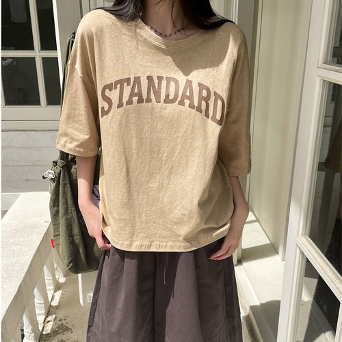 은나일 스탠다드 루즈 반팔 티셔츠