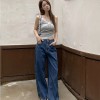 이랑헌 사이드 절개 세미 와이드 데님 팬츠