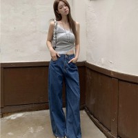이랑헌 사이드 절개 세미 와이드 데님 팬츠